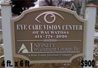 dimensional business signs of carved wood or HDU